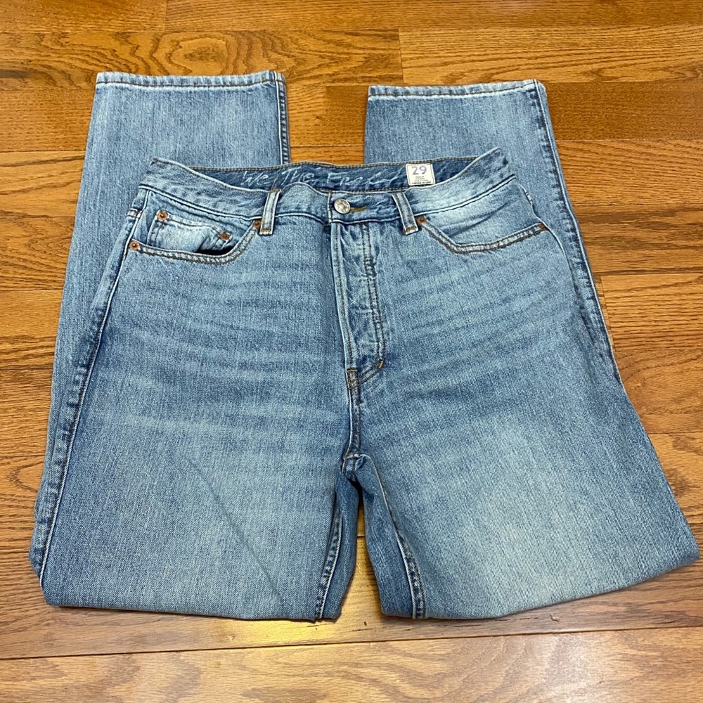 We The Free Straight Leg Button Fly Jeans